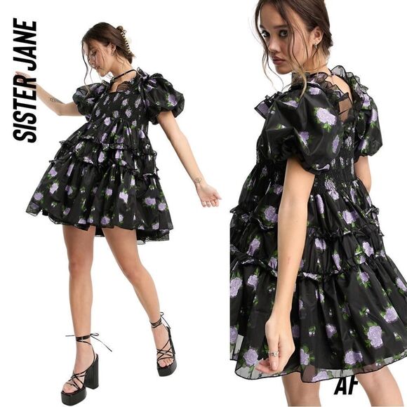 Sister Jane Dream Parlour Floral Mini Dress NWT SIZE MEDIUM - Picture 1 of 10